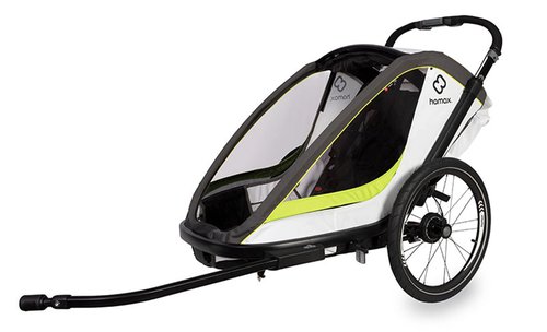 Hamax Breeze ONE 2022 - Kinderanhänger - white green - 2022