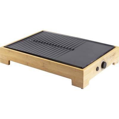 Domo DO9271G Elektro Grill Kontrollleuchte, Antihaftbeschichtung Holz, Schwarz