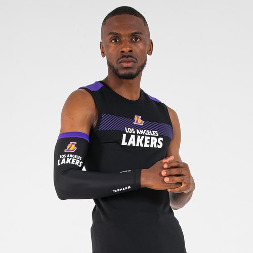Tarmak Damen/Herren Basketball Ellenbogenschoner E500 NBA Los Angeles Lakers schwarz