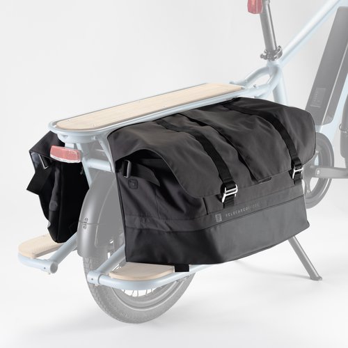 Decathlon Doppel-Fahrradtasche für Lastenfahrrad Cargobike R500E Longtail 2×50 Liter