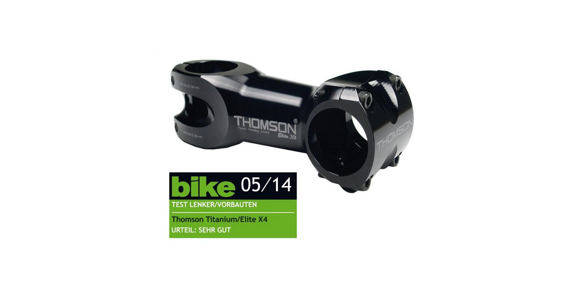 Thomson Elite X4 Vorbau – Schwarz, 110 Mm, Für 31,8 Mm Lenker