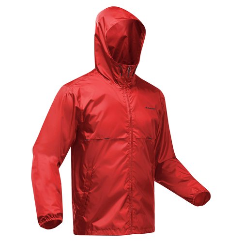 Quechua Regenjacke Herren - Raincut rot