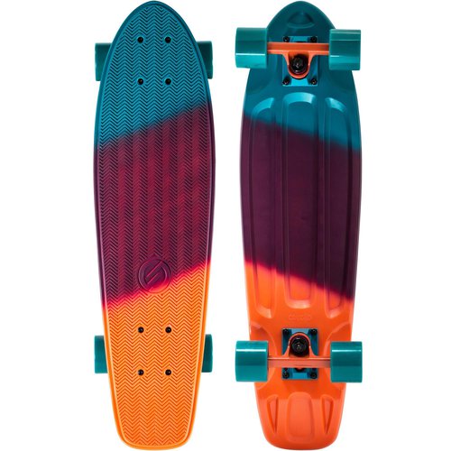OXELO Cruiser-Skateboard Big Yamba Gradient koralle/blau