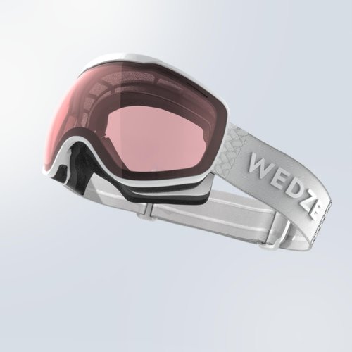 Wedze Skibrille Snowboardbrille Erwachsene/Kinder Schlechtwetter - G900 S1 helllila