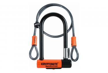 Kryptonite evolution mini 7 u fahrradschloss mit kryptoflex kabel