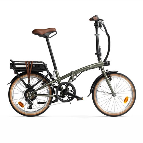 Btwin E-Bike Faltrad Klapprad 20 Zoll E Fold 500 grün