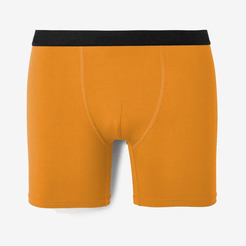 Kalenji Funktionsunterhose Lauf-Boxershorts Herren atmungsaktiv Mikrofaser - ocker