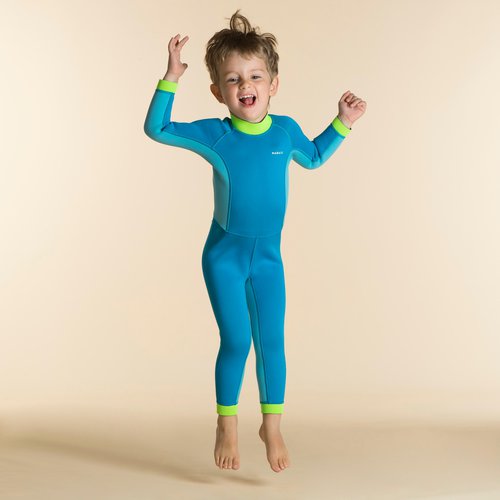 Nabaiji Schwimmanzug Neopren Baby/Kinder - Tiwarm blau