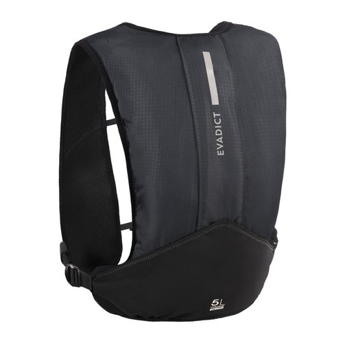Kiprun Laufrucksack 5 l Unisex Trailrunning - schwarz