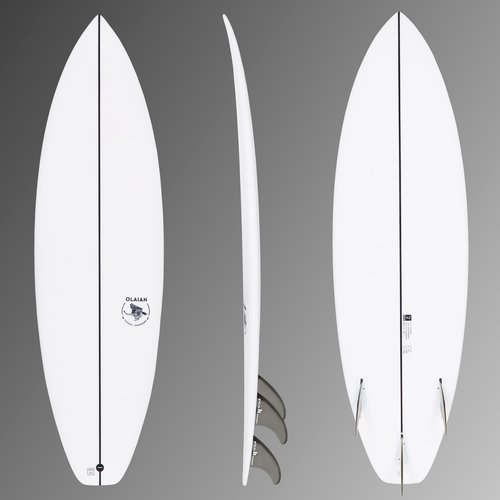 Olaian Shortboard Kinder 20 l - 900 5' Lieferung mit 3 FCS2-Finnen.