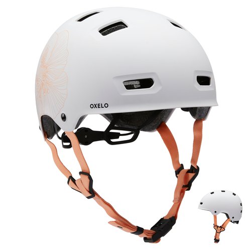 Oxelo Helm Inliner Skateboard Scooter - MF540 Flower