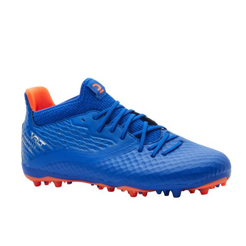 Kipsta Kinder Fussball Nockenschuhe MG/AG mit Schnürung ‒ Viralto III blau/orange