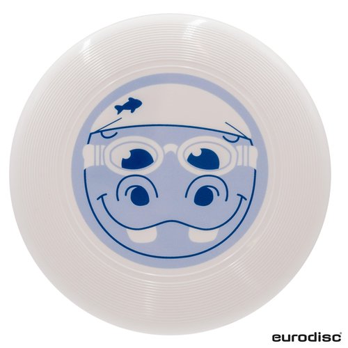Eurodisc Mini-Wurfscheibe Nilpferd weiss