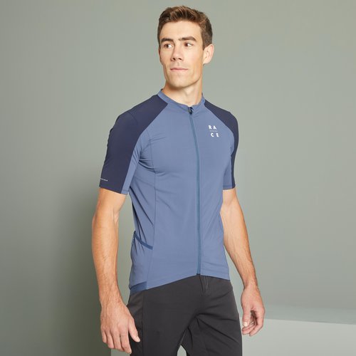 Rockrider Radtrikot kurzarm MTB Race blau