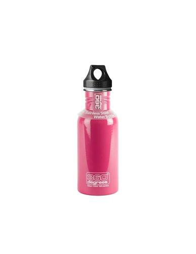 360 Degrees Stainless Drink Bottle 550ml, pink Trinkflaschenfarbe - Pink, Trinkflaschenvolumen - 0,55 Liter,