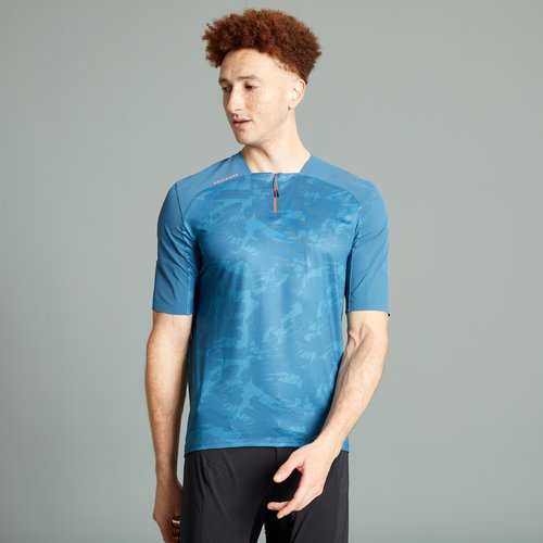 Rockrider Radtrikot kurzarm MTB Expl 500 blau