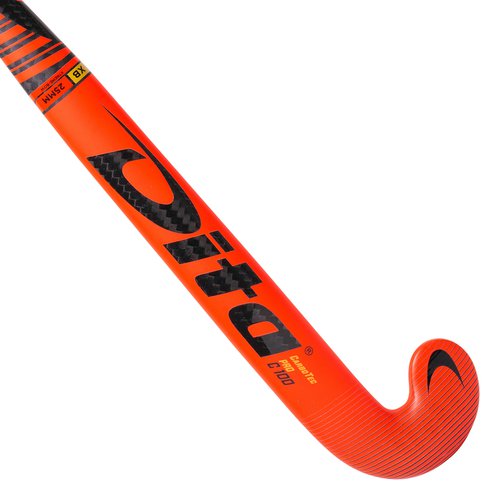 Dita Damen/Herren Feldhockeyschläger Expert Xlowbow 100 % Carbon - CarboTec Pro rot