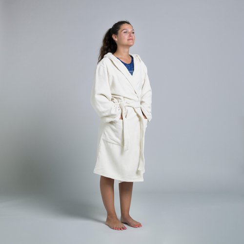 Watko Bademantel Damen Baumwolle dick Wasserball - 900 ungefärbt