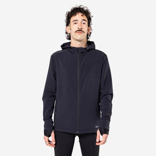 Kiprun Laufjacke Herren - Run 500 Warm schwarz