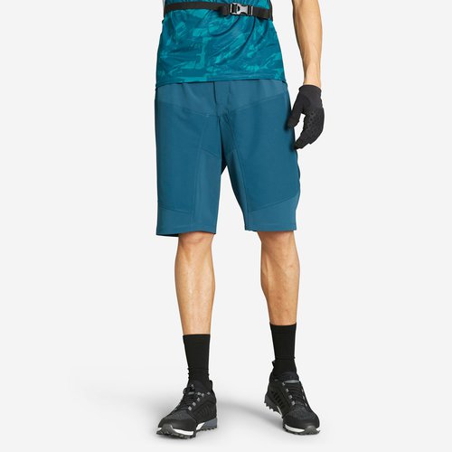 Rockrider Herren MTB Short kurze Radhose - Expl 500 blau/grün