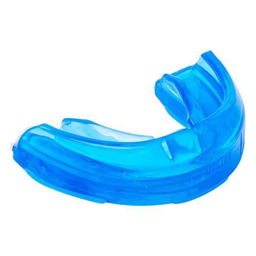 Shock Doctor Feldhockey Zahnschutz mit fester Zahnspange - Shock Doctor Braces blau