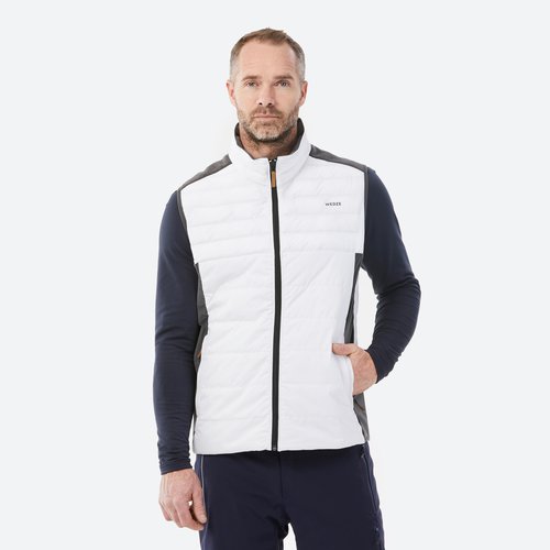 Wedze Skiweste Herren ärmellos, dehnbar - 500 grau/weiss