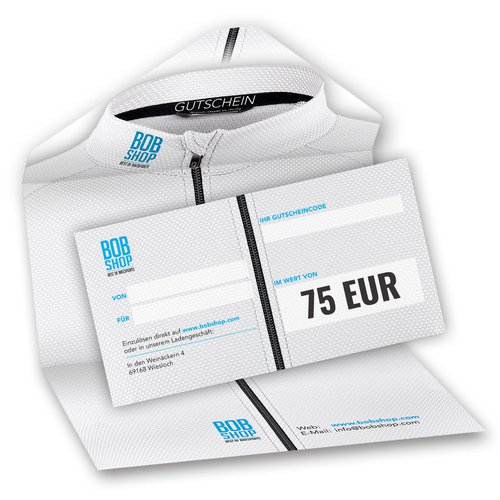 Bobshop Geschenkgutschein, Bobshop Gutschein 75 Euro|Bobshop gift voucher 75 EUR|Talon