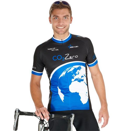 Bobstars Fahrradtrikot, BOBSTARS Kurzarmtrikot CO2Zero, für Herren