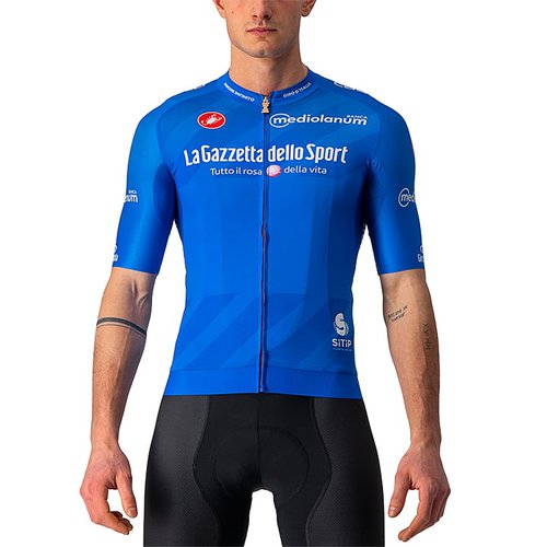 Castelli GIRO D'ITALIA Maglia Azzurra Race 2021 Kurzarmtrikot, für Herren