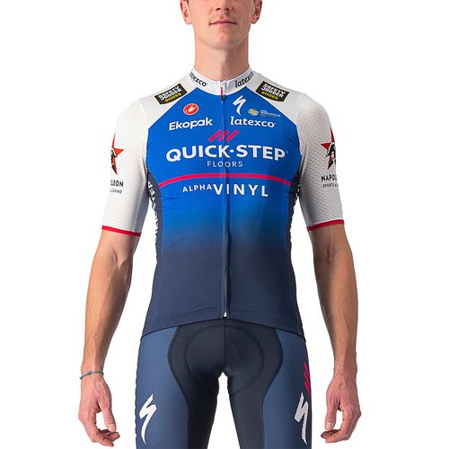 Castelli QUICK-STEP ALPHA VINYL Competizione 22 Kurzarmtrikot, für Herren