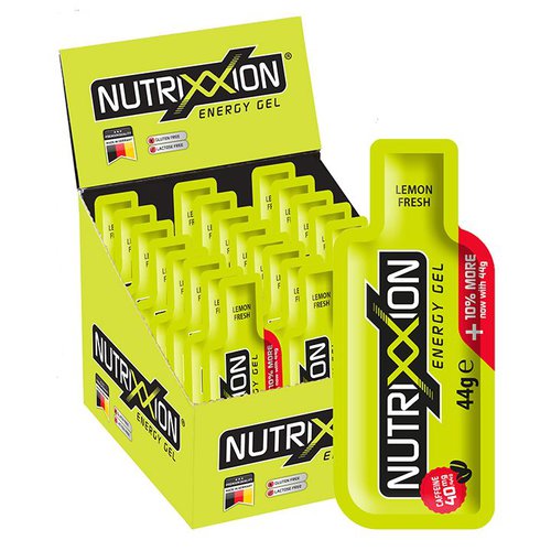Nutrixxion Lemon Fresh m. Koffein 24 Stck Energy Gel, Energie Gel,