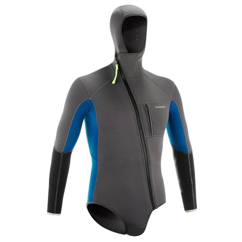 Simond Canyoning-Jacke 5 mm Neoprenanzug Herren grau/blau