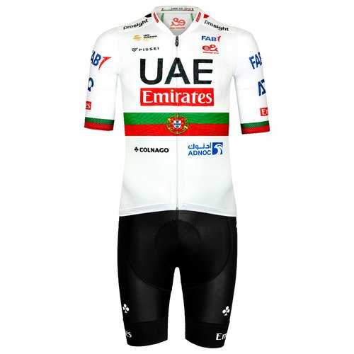 Pissei Set (Radtrikot + Radhose) UAE EMIRATES Portugal 2024 Set (2 Teile), für Herren,
