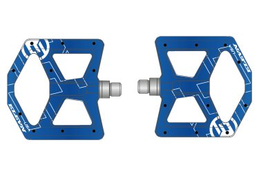 Elevn paar expert mini flat pedals blau