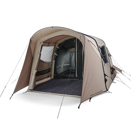 Quechua Familienzelt aufblasbar - Air Seconds 4.2 Polybaumwolle 4 Personen 2 Kabinen