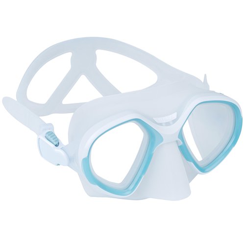 Subea Tauchmaske Freediving kleines Volumen - 500 Dual eisblau