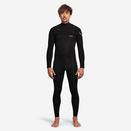Olaian Neoprenanzug Surfen Herren 900 4/3 mm schwarz