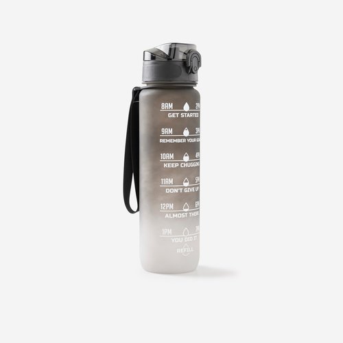 Phoenix Trinkflasche Motivation 1 L - schwarz/weiss