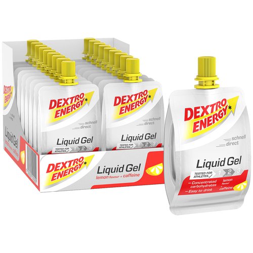 Dextro Energy Liquid Gel Lemon+Caffeine 18 Stck./K., Energie Gel,