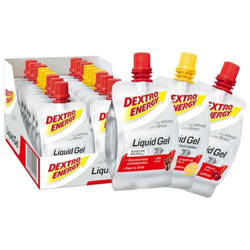 Dextro Energy Liquid Gel Cherry+Cola+Grapefruit 18 St, Energie Gel,