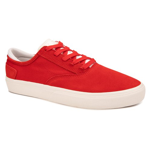 Oxelo Skateschuhe Damen/Herren vulkanisiert - Vulca 500 II rot/weiss