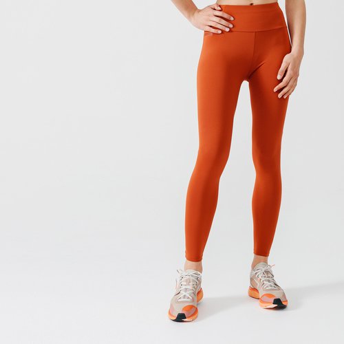 Kalenji Laufhose lang Tights Run Support Damen orange