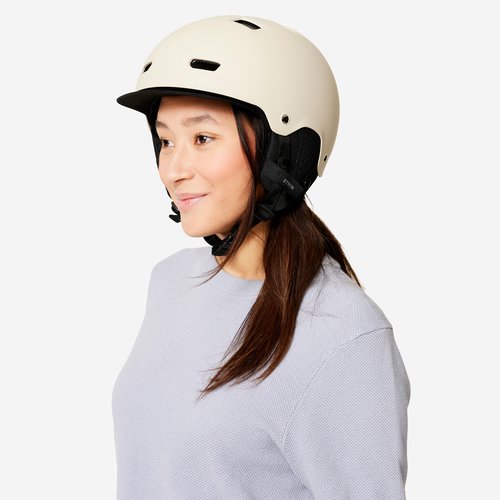 Btwin Fahrradhelm City Bowl 500 beige