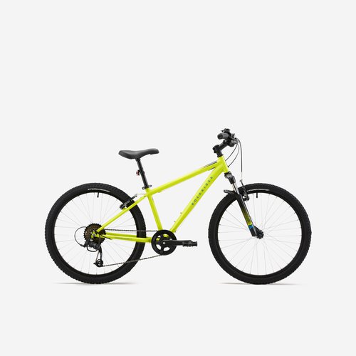 Btwin Mountainbike Kinderfahrrad 24 Zoll Expl 500 gelb