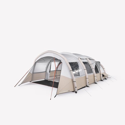 Quechua Familienzelt aufblasbar - Air Seconds 6.3 XXL F&B 6 Personen 3 Kabinen
