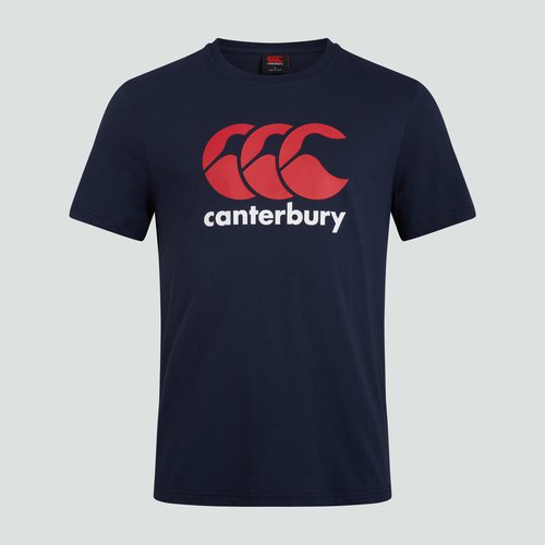 Canterbury Damen/Herren Rugby T-Shirt kurzarm - CCC Logo marineblau