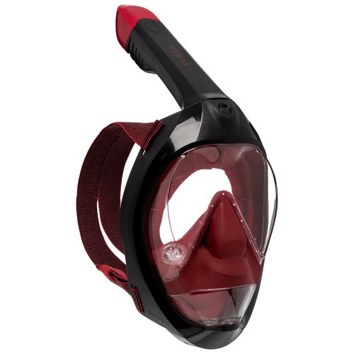 Subea Schnorchelmaske Tauchen Damen/Herren Easybreath 900 rot