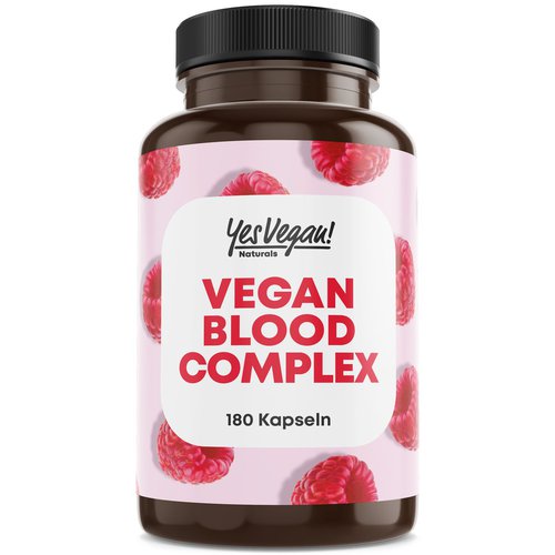 Yes Vegan Eisen Complex hochdosiert - 180 Kapseln Blood Complex