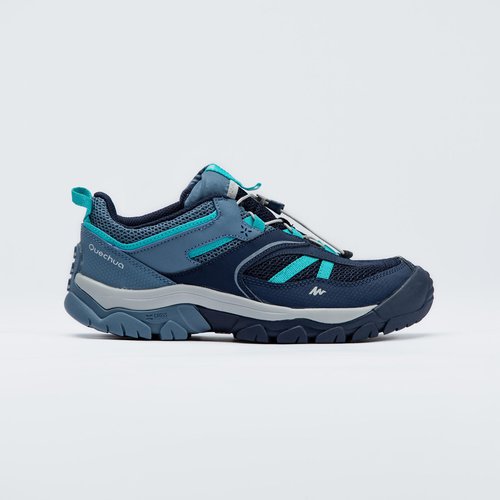 Quechua Wanderschuhe Mädchen Gr.35–38 niedrig mit Schnürung Bergwandern - Crossrock blau