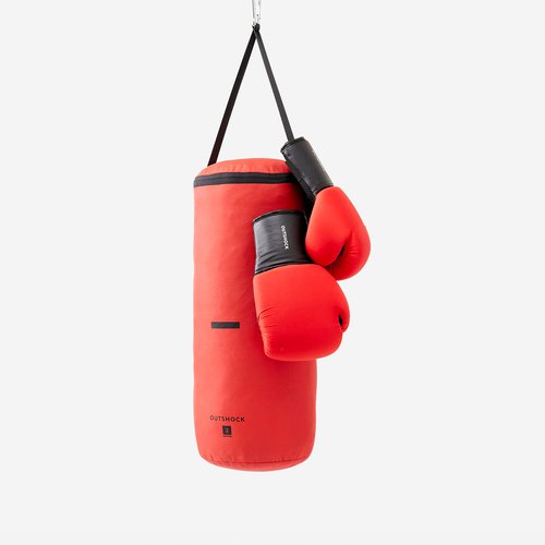 Domyos Boxsack und Boxhandschuhe Kinder - rot